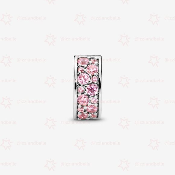 Pandora Pink Pavé Clip Charm - Picture 3 of 5